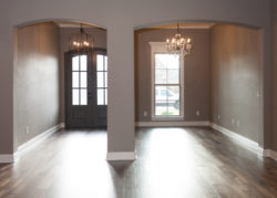 The Cora Modern Acadian Style Home Dining Entry Area