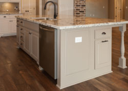 The Cora Modern Acadian Style Home Kitchen Island
