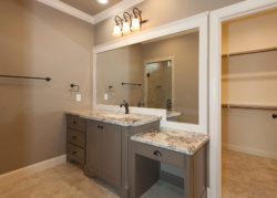 The Cora Modern Acadian Style Home Master Bathroom Vanity