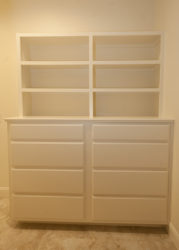 The Cora Modern Acadian Style Home Master Closet Cabinets