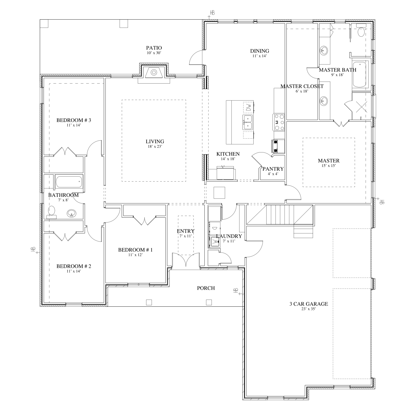 The White Floor Plan of house