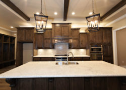 The Park Kitchen with oversized white granite island