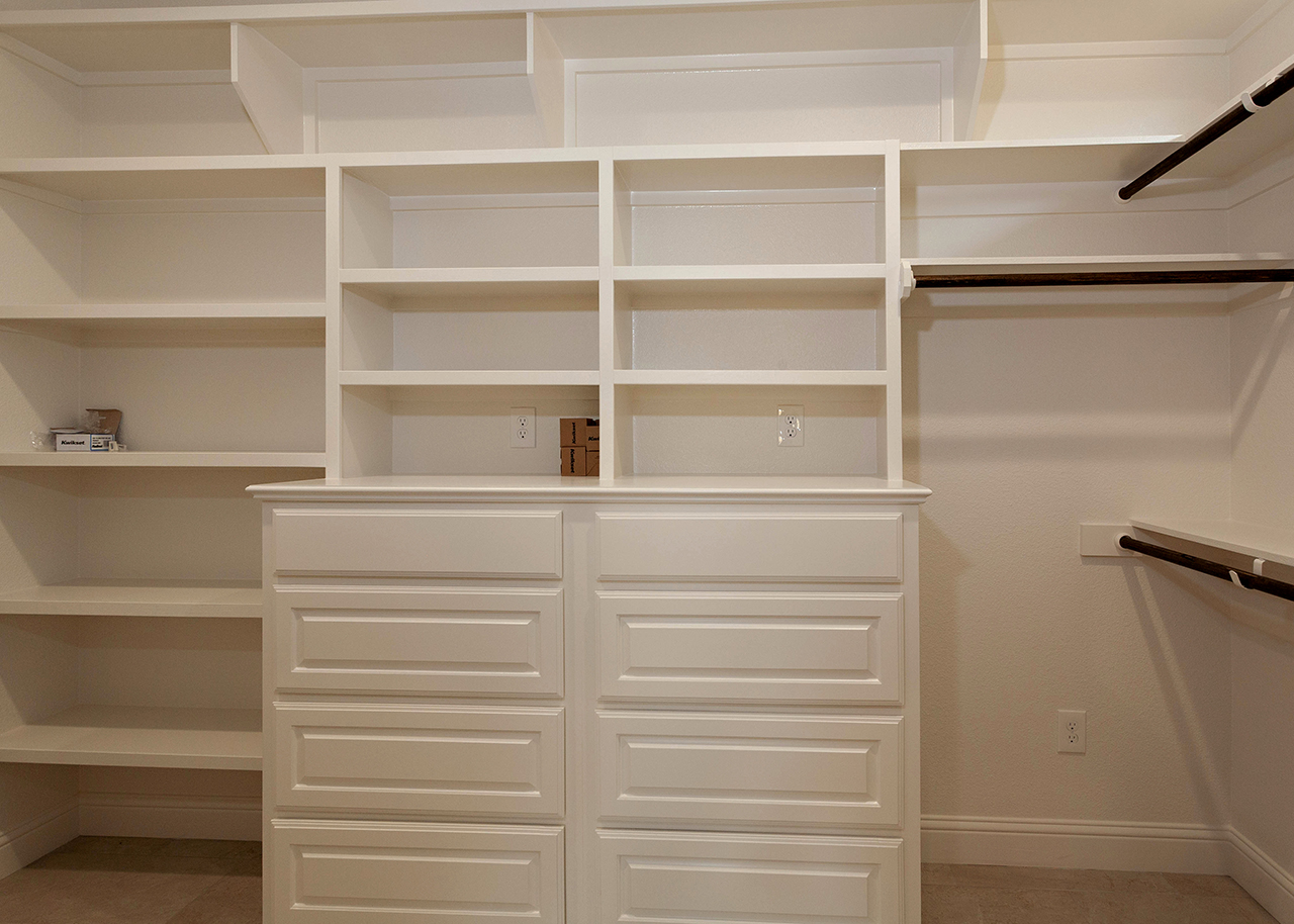 195 Hidden Grove Court Master closet with built in storage and shelving